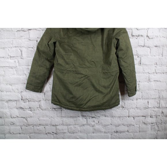 LL Bean Green Polyester Lined Down Insulated Baxter State Parka Jacket Size XS - Picture 7 of 12